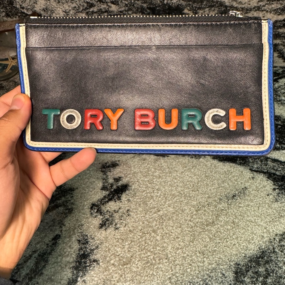 Tory Burch Black Zip Wallet
